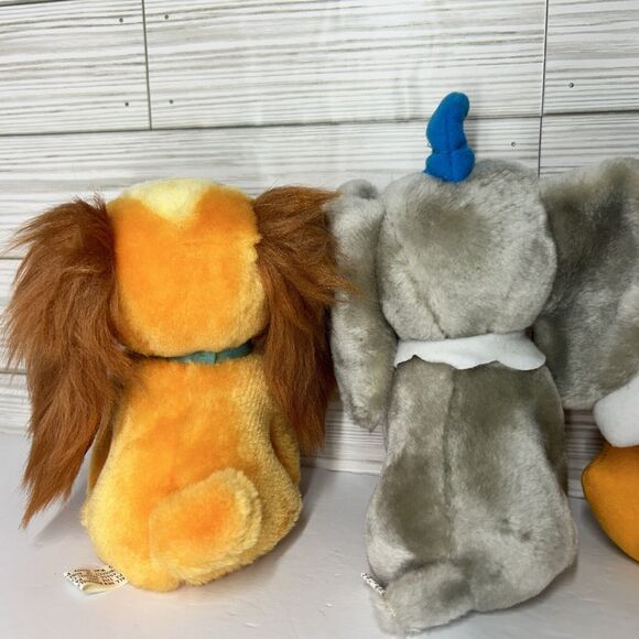 Vintage Walt Disney Plush Lady, Dumbo, Pinocchio, Bambi, Donald Duck from 1985 - Picture 14 of 16